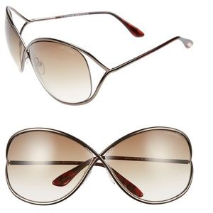 Tom Ford bronze Miranda Open Temple Sunglasses